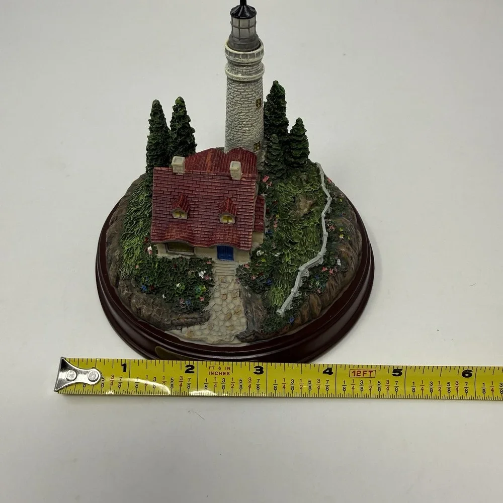 Vintage 1999 Thomas Kinkade Battery Lighted Lighthouse - Clearing Storms